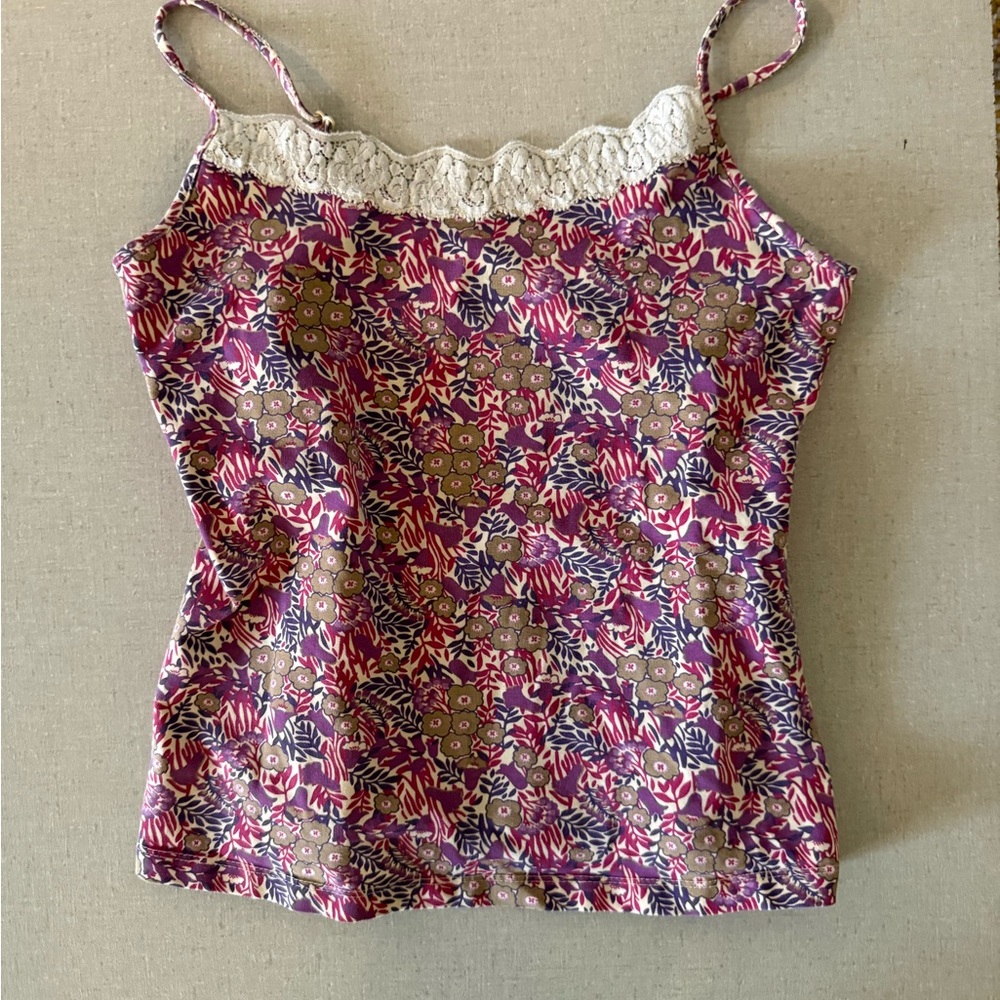 St. John's Bay Purple Floral Camisole